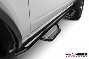 Ford Bronco Side Steps - 4 Door - 3" Nerf Step Bars - Gloss Black - N Fab 